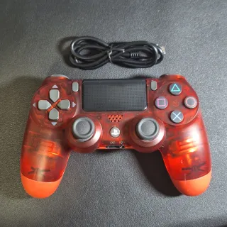 Mando PS4 Crystal Rojo