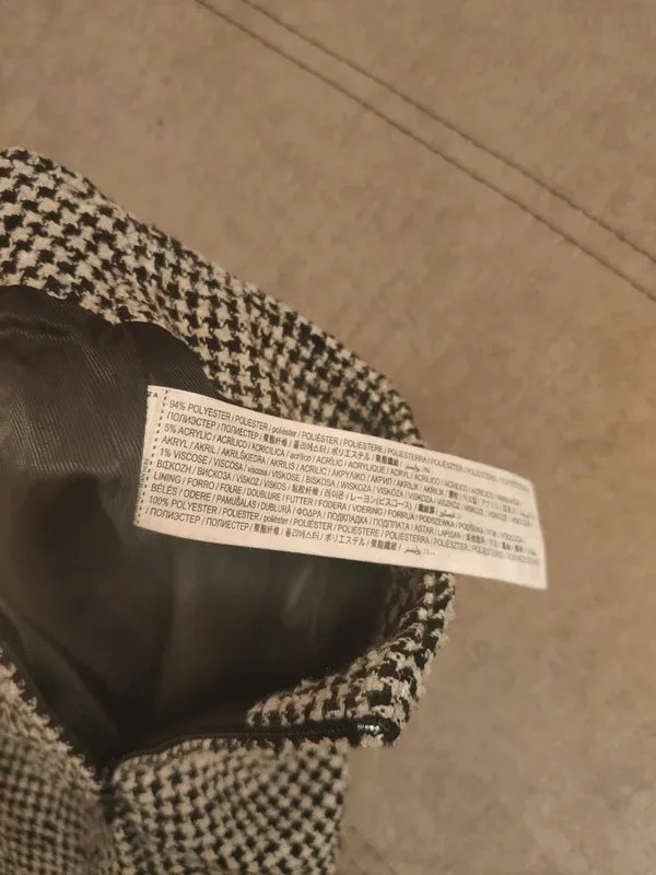 Minifalda Tweed pata de gallo MANGO otoño invierno