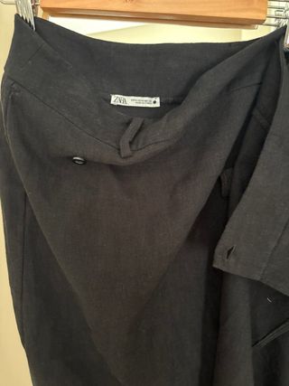 Falda Zara Negra Talla M/38/10
