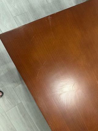 Mesa de comedor extensible de madera