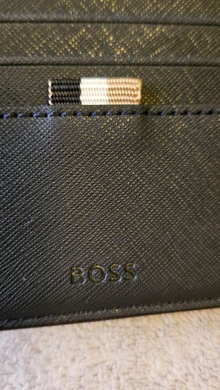 Cartera BOSS azul oscuro Hombre con bloqueo RFID