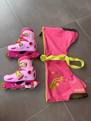 Patines Oxelo Talla 30-32 Niña + bolsa transporte