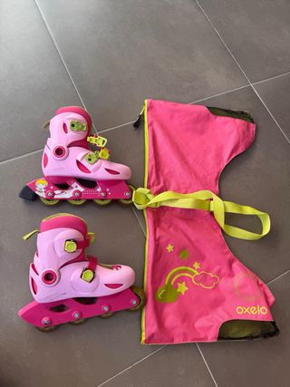 Patines Oxelo Talla 30-32 Niña + bolsa transporte