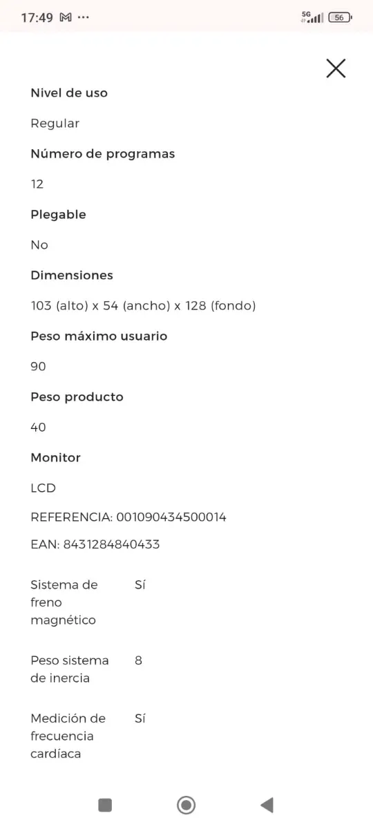 Bicicleta Estática BH Reclinada