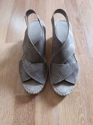 Zapatillas Esparto Beige/Gris