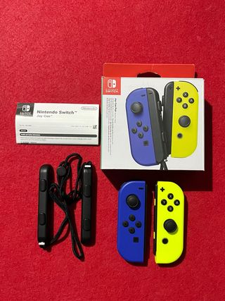 Joycon Nintendo Switch Originali Colore Blu/Giallo
