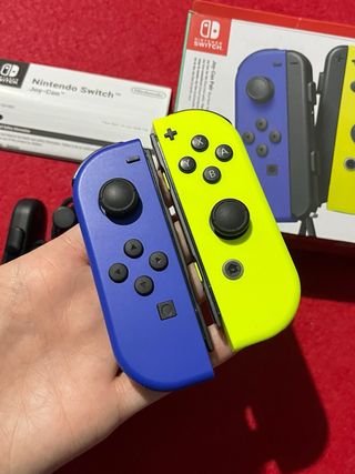 Joycon Nintendo Switch Originali Colore Blu/Giallo