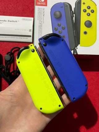 Joycon Nintendo Switch Originali Colore Blu/Giallo