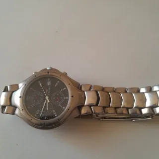 Orologio Vagary Cronografo Uomo Nero Argento