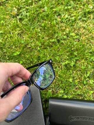 Occhiali Chrome Hearts Neri e Argento