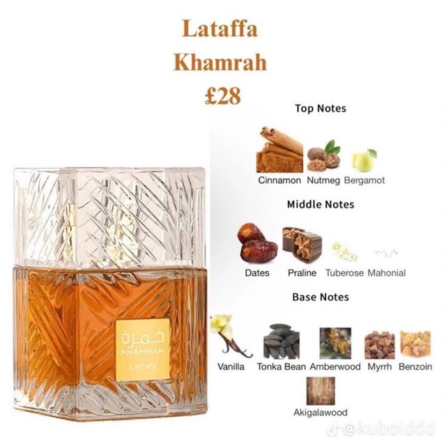 Perfume Lattafa Khamrah 100ml Eau de Parfum