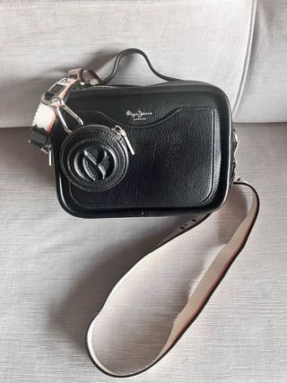 Bolso bandolera Pepe Jeans negro