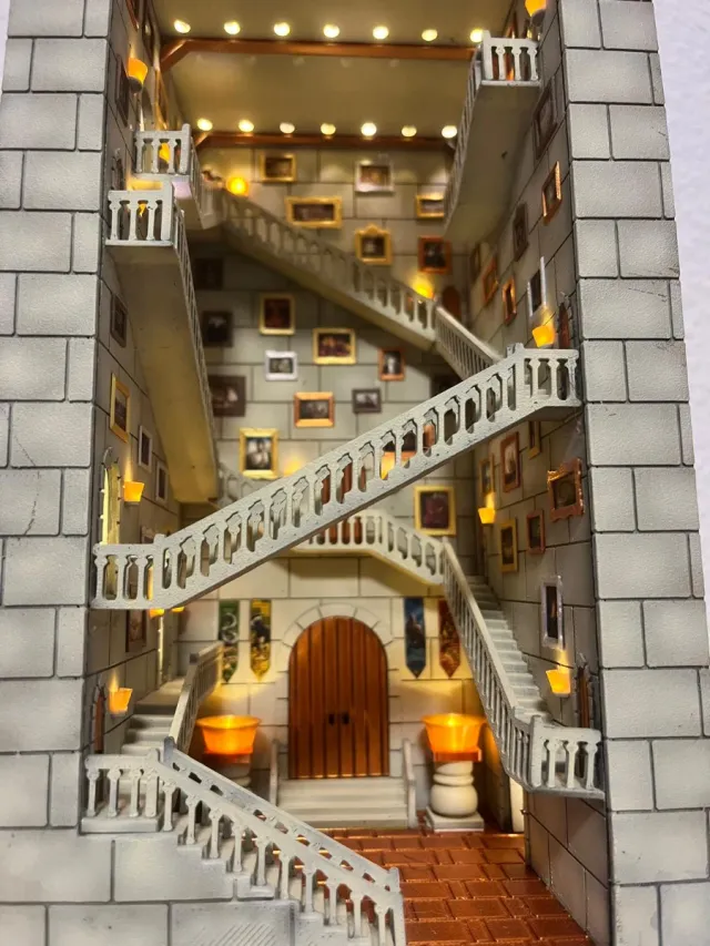 Maqueta Hogwarts 3D Iluminada