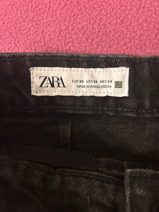 Falda Pantalón Zara Negra Talla XS