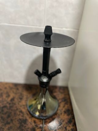 Jarrón Negra y Plateada