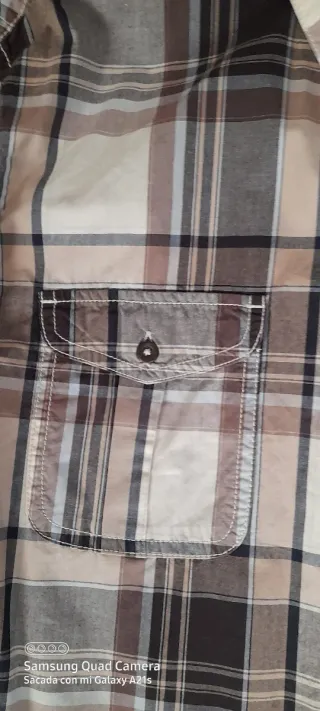 Camisa cuadros hombre Talla M