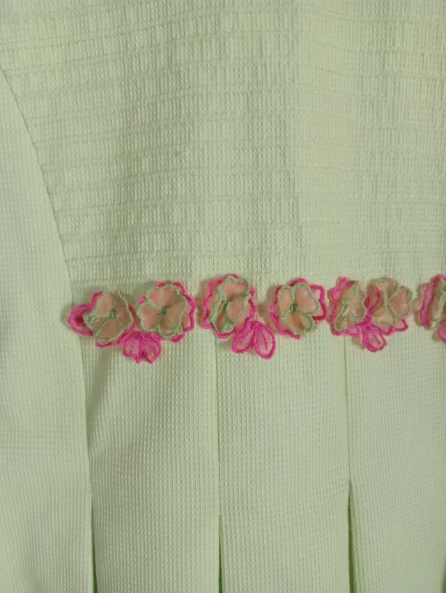 Vestido niña verde 8 años