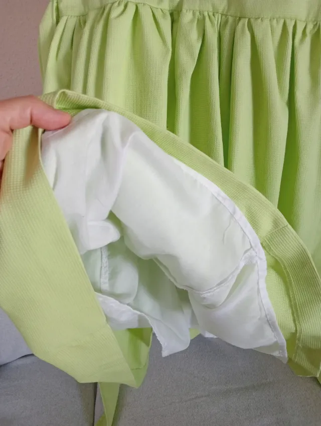 Vestido niña verde 8 años