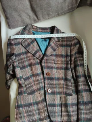 Chaqueta Sfera cuadros marrón multicolor