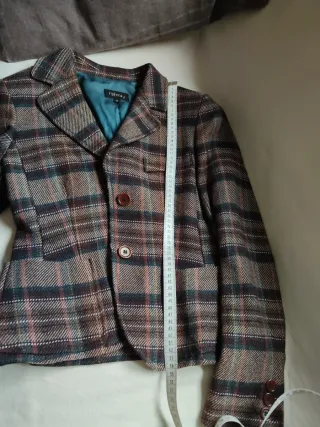 Chaqueta Sfera cuadros marrón multicolor