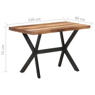 vidaXL Mesa de comedor de madera acacia acabado