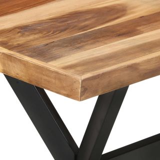 vidaXL Mesa de comedor de madera acacia acabado