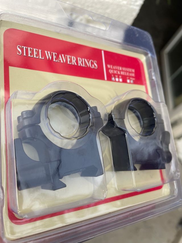 Anillas Visor 30mm Weaver Desmontables + Llave L