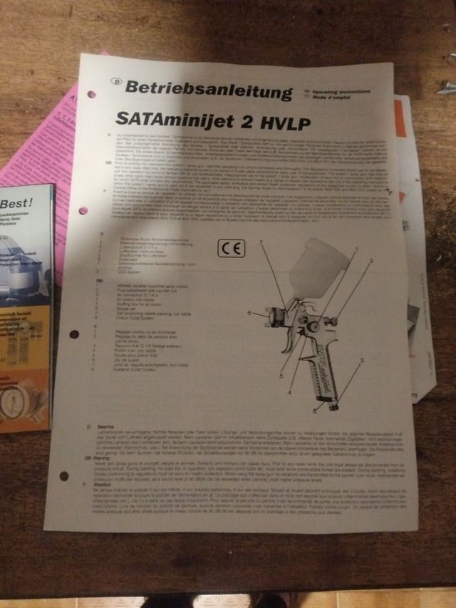 Pistola SATAminijet 2 HVLP
NUEVA, NUNCA USADA