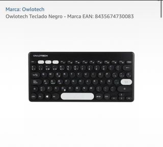 Teclado Owlotech Bluetooth Negro