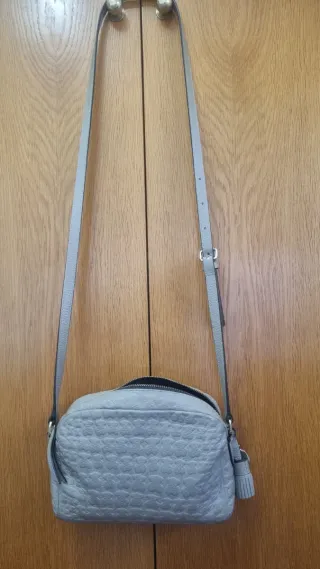 Bolso Bandolera Tous Sherton Piel Beige/Gris