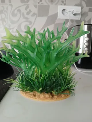 Planta Decorativa Acuario Plástico