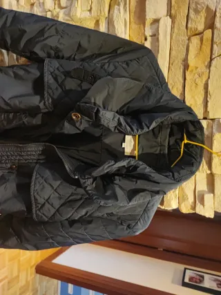 Abrigo mujer azul oscuro acolchado