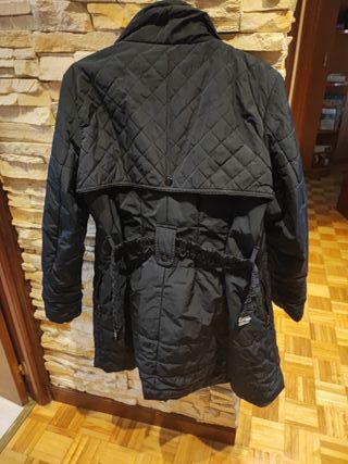 Abrigo mujer azul oscuro acolchado