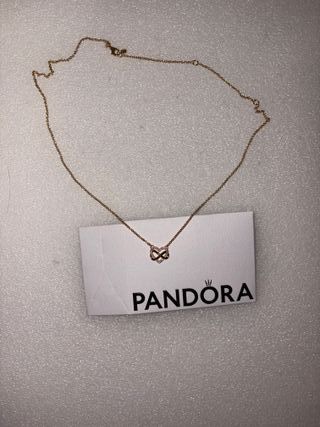 pandora Moments - Collana cuore infinito oro 14k