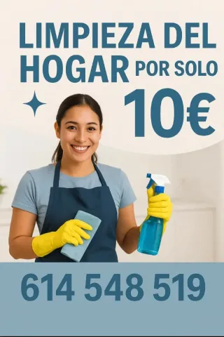 Servicio de limpieza a tan solo 10€