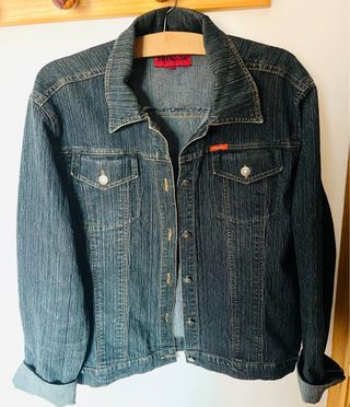 Chaqueta Vaquera Vintage SHENG DA Y2K Azul