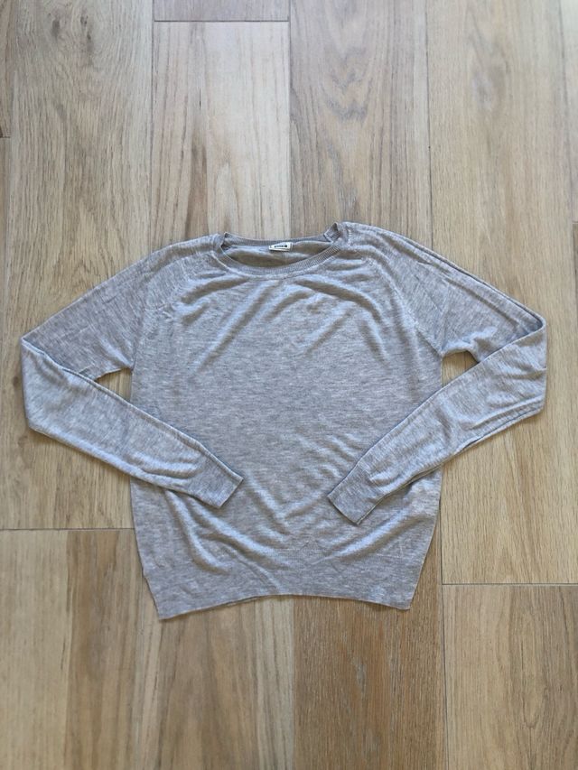 Camiseta gris Pimkie manga larga