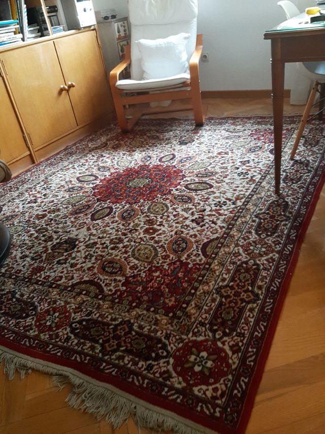 Alfombra de lana multicolor