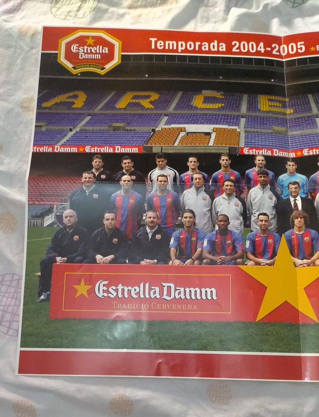 F.C. Barcelona Póster Temporada 2004-2005
