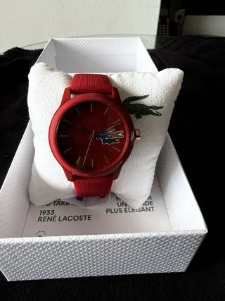 Reloj Lacoste Rojo Nuevo Caja