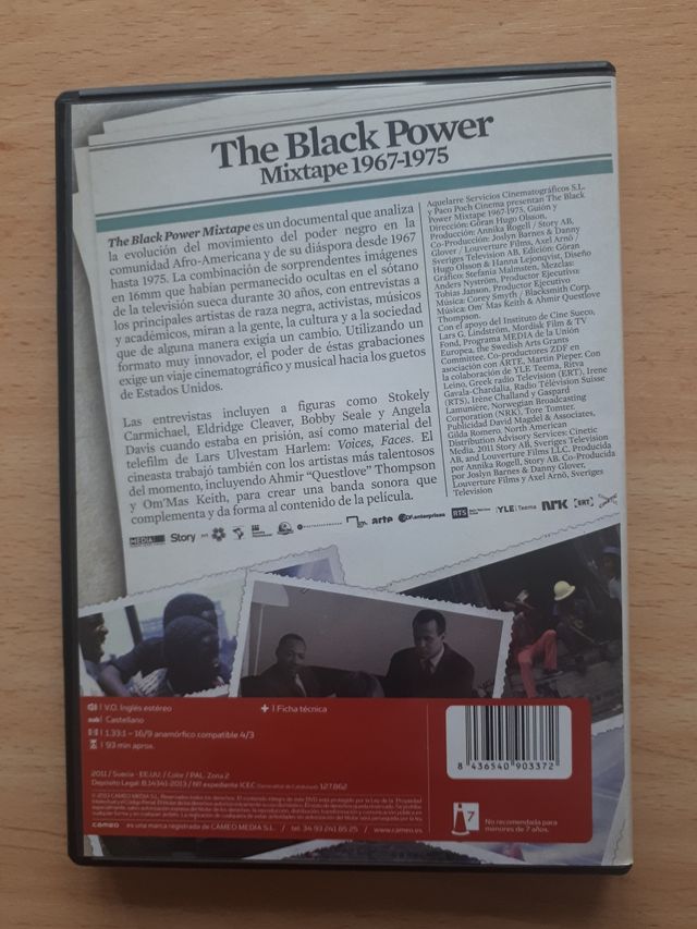 DVD The Black Power Mixtape 1967-1975