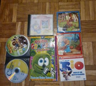 Lote DVDs Infantiles: Osito Gominola, Rio, y más