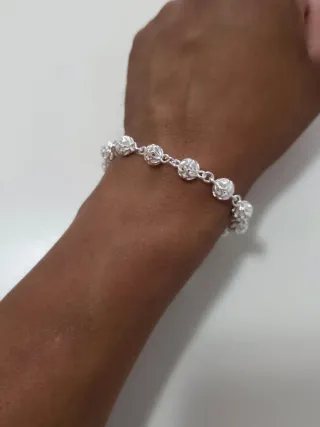 Pulsera de Plata 925 de 18/20 cm / Bolas - Jaula