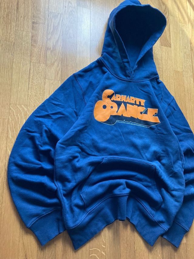 Sudadera Carhartt Vintage Azul Naranja