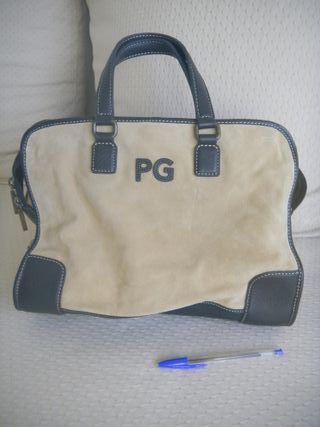 Bolso Purificación García ante y piel negra
