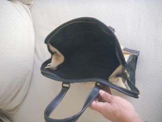 Bolso Purificación García ante y piel negra