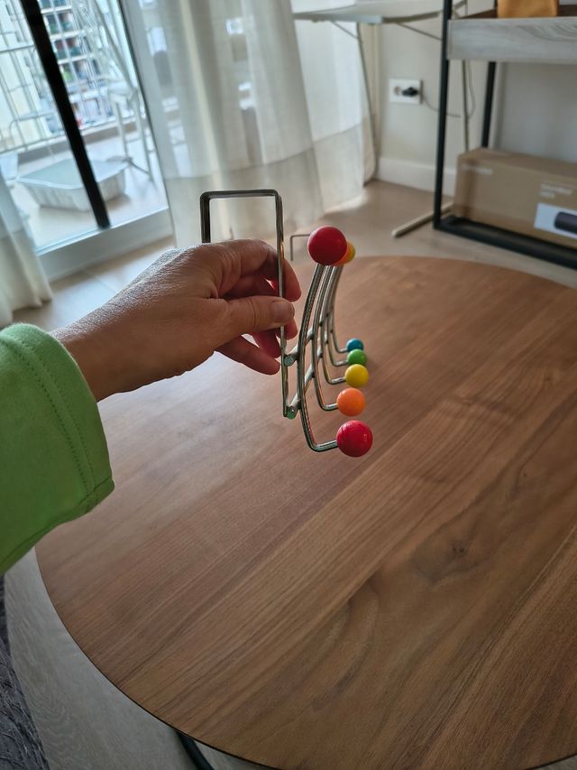 Perchero de puerta multicolor con 5 colagadores