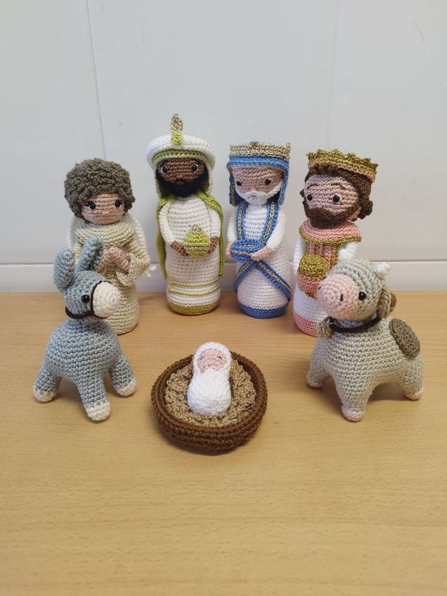 Belén de Navidad a ganchillo