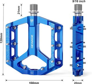 Pedali piatti GEWAGE MTB blu