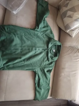 Chaqueta polar verde militar